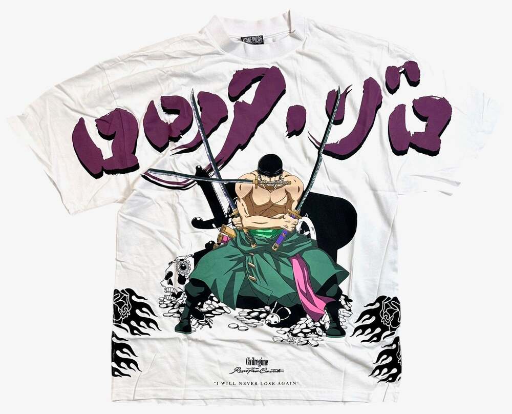 Civil Regime X One Piece Zoro's Rise American Classic Oversized T-Shirt
